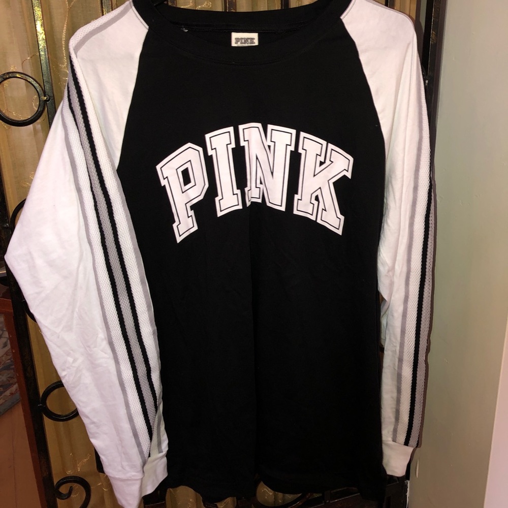 Victoria’s Secret pink long sleeve campus tee